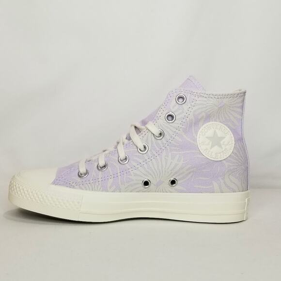 Converse Chuck Taylor All Star Floral Print Sneaker Women's Size 5.5 Lilac NWT - Picture 3 of 8